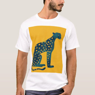 Adorable chien de dessin en T-shirt de style ultra