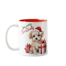 Adorable chien de Noël Mug