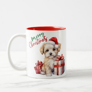 Adorable chien de Noël Mug