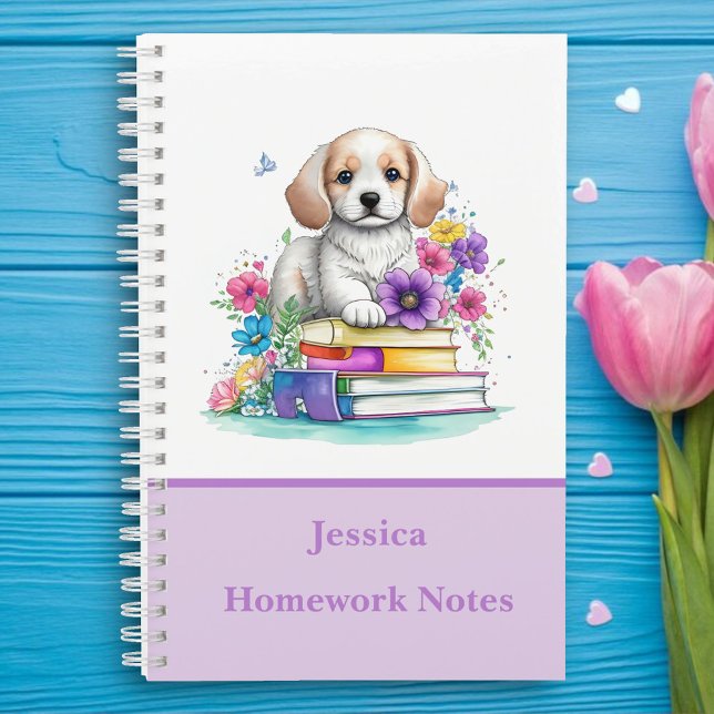Adorable Chien et Livres Chien et Livres Aquarelle (Créateur téléchargé)