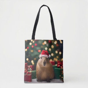 Adorable Christmas Capybara, Tasche