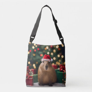 Adorable Christmas Capybara, Tragetaschen Mit Langen Trägern