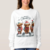 ADORABLE CHRISTMAS HOLIDAY HIGHLAND COWS