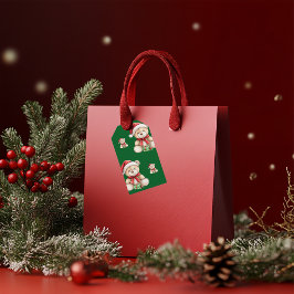 Adorable Christmas Teddy Bär Geschenkanhänger