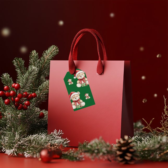 Adorable Christmas Teddy Bär Geschenkanhänger (Von Creator hochgeladen)