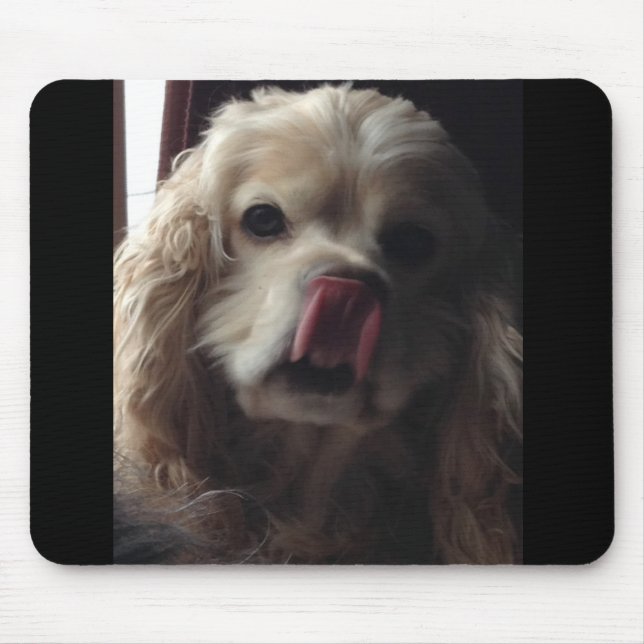 ADORABLE COCKER SPANIEL SENDET KISS MOUSEPAD (Vorne)