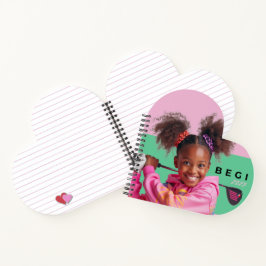 Adorable ColorfuHeart Shaped Spiral Bound Notebook Notizbuch