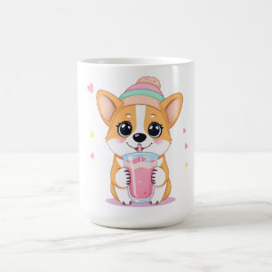 Adorable Corgi Genießen Sie eine Smoothie Kaffeetasse