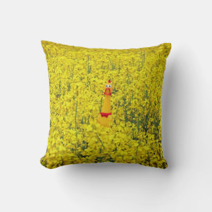 Adorable Coussin Jaune Poulet !