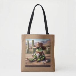 Adorable Cowboy Frog Genuss Kaffee-Tasche Tasche