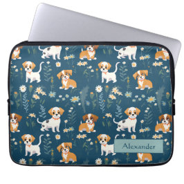 Adorable Custom Puppy Laptopschutzhülle