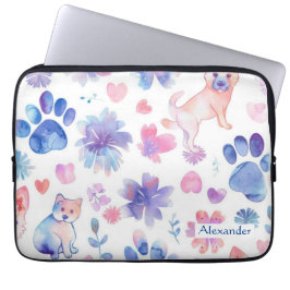 Adorable Custom Puppy Laptopschutzhülle