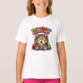 Adorable Cute Kitten Cat Kids T-Shirt