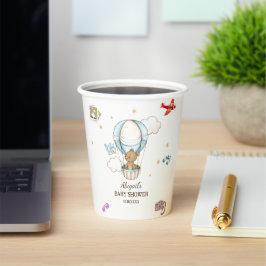 Adorable Cute Teddy Bear Baby Shower Paper Cups Pappbecher