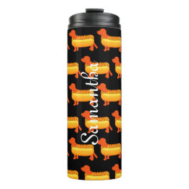 Adorable Dackel Hot Dog Thermosbecher