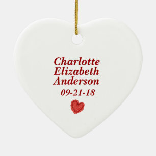 Adorable 'Daddy's Girl' Personalisierte Tochter Keramik Ornament