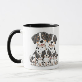 Adorable Dalmatiner Family Tasse