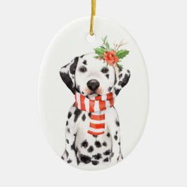 Adorable Dalmatiner Welpe Erstbezug Ornament