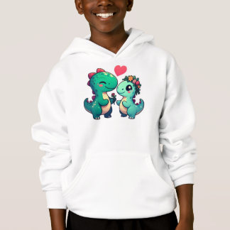 Adorable Dino Liebe: Niedliche Dinosaurier teilen  Hoodie