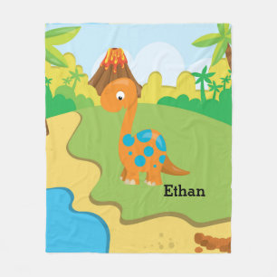 Adorable Dinosaurier Fleecedecke