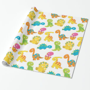 Adorable Dinosaurier Geschenkpapier