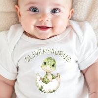 Adorable Dinosaurier Personalisiert Dino Babysauru