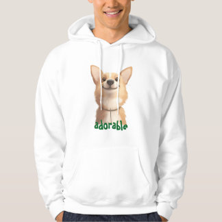 Adorable Dog Illustration Hoodie - Ideal für Haust