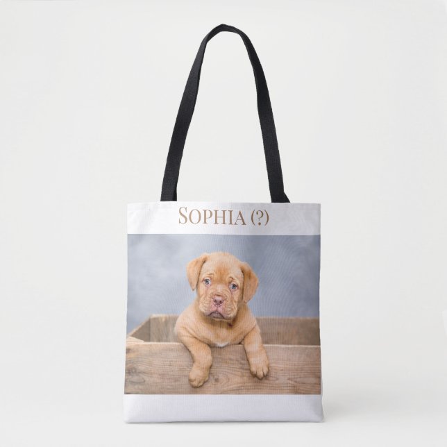 Adorable Dogue de Bordeaux Welpe, Tasche (Vorderseite)