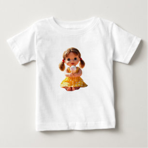 Adorable Doll Genießen Ice Cream Baby Fine Jersey T-shirt