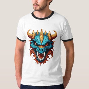 Adorable Dragon Mascot Skull - Ultra-Realistisch T-Shirt