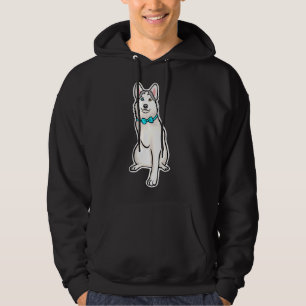 Adorable drei legendäre Tripod Husky genannt Mochi Hoodie