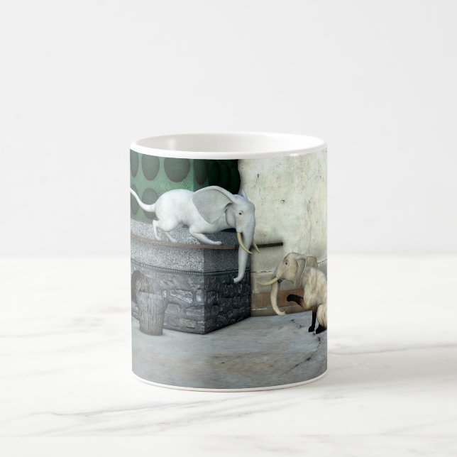 Adorable Elefantenkatzen Kaffeetasse (Mittel)