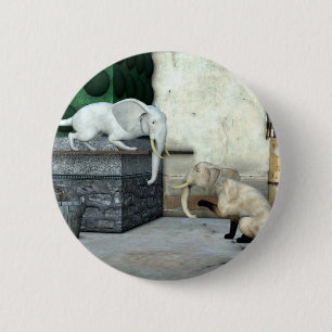 Adorable Elephant Cats Button