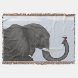 Adorable Elephant und Niedliche Ladybug Decke