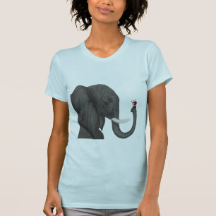 Adorable Elephant und Niedliche Ladybug T-Shirt