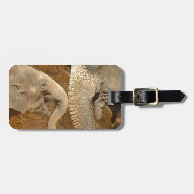 ADORABLE ELEPHANTS GEPÄCKANHÄNGER (Vorderseite horizontal)