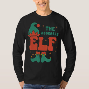 Adorable Elf Familie Matching Weihnachts Pjs Funny T-Shirt