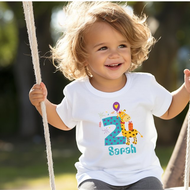 Adorable Enfant Anniversaire #2 Filles T-shirt (Créateur téléchargé)