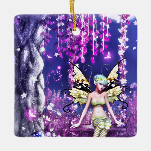 Adorable Fairy Keramikornament (Vorderseite)