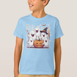 Adorable Fantômes & Enfants Citrouilles T-shirt Ha