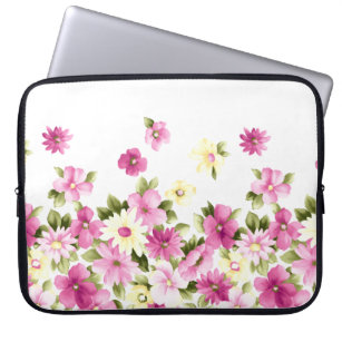 Adorable farbenfrohe Girly Blooming Blume Laptopschutzhülle