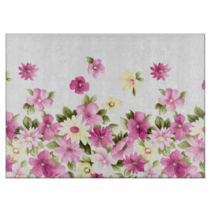 Adorable farbenfrohe Girly Blooming Blume Schneidebrett