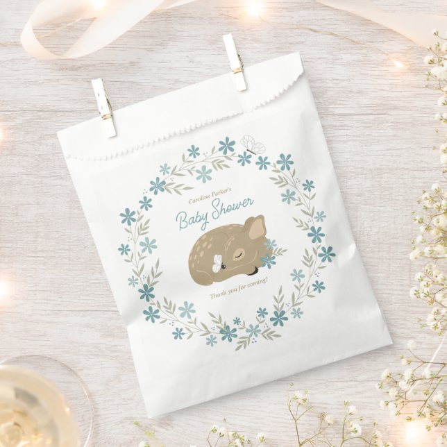 Adorable Fawn Baby Dusche Geschenktütchen (Ausgeschnitten)