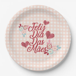Adorable Feliz Dia Das Mães | Papierplatte Pappteller
