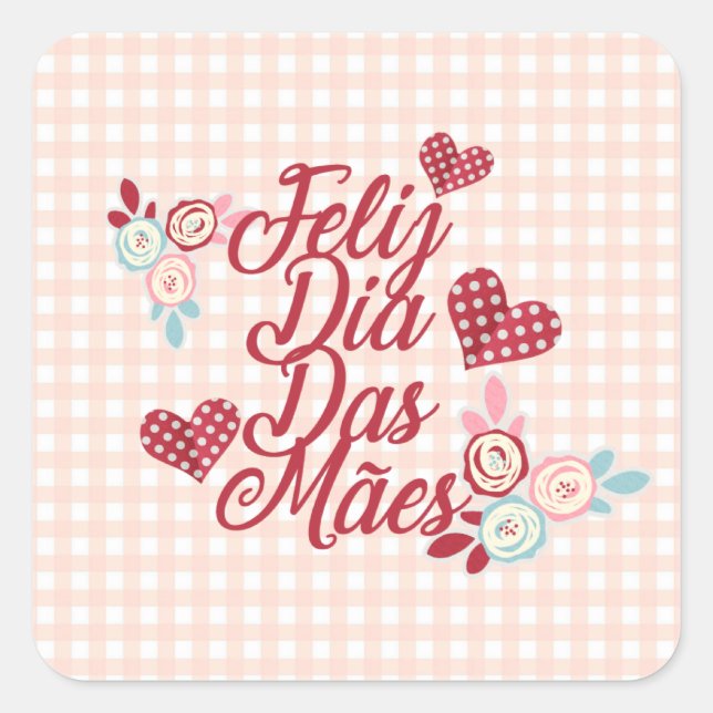 Adorable Feliz Dia Das Mães | Sticker (Devant)