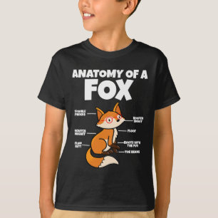 Adorable Fennec Fox I Fox Lover I Anatomie eines F T-Shirt