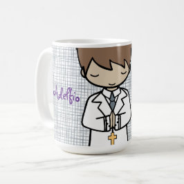 Adorable First Heilige Kommune brünetter Junge Kaffeetasse