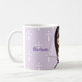 Adorable First Heilige Kommune brünetter Mädchenna Kaffeetasse