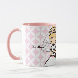 Adorable First Holy Communion Blonde Mädchenname Tasse