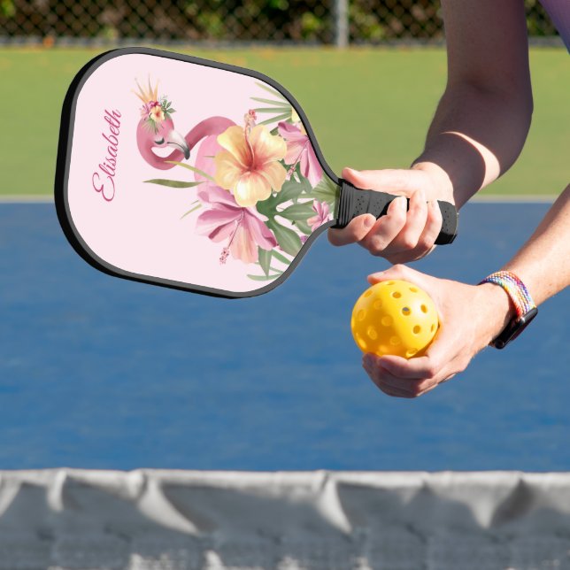 Adorable Flamingo Pickleball Schläger (InSitu)